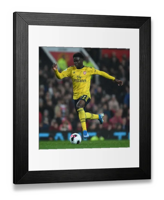 Framed Print : Bukayo Saka Shines: Manchester United vs. Arsenal, Premier League 2019-20