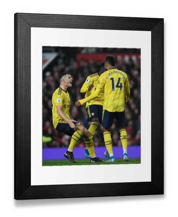 Framed Print : Aubameyang's Strike: Arsenal's Dramatic Win Against Manchester United in the Premier League 2019-20 Framed Print : Aubameyang's Strike: Arsenal's Dramatic Win Against Manchester United in the Premier League 2019-20