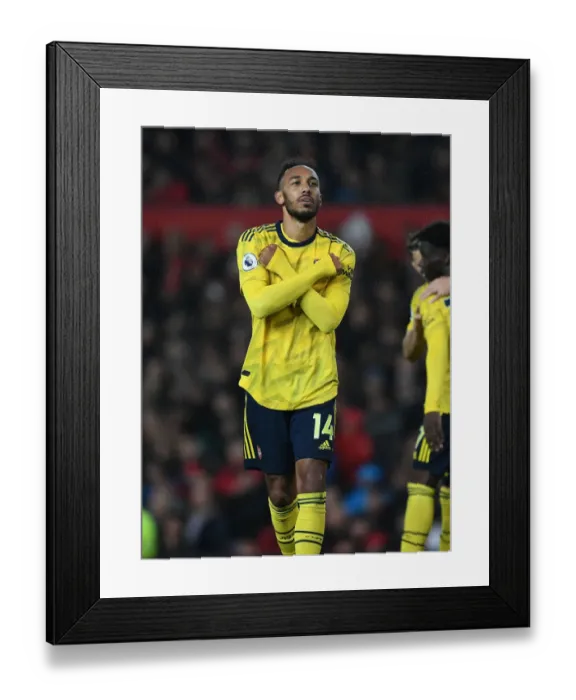 Framed Print : Aubameyang's Stunner: Manchester United vs. Arsenal, Premier League 2019-20