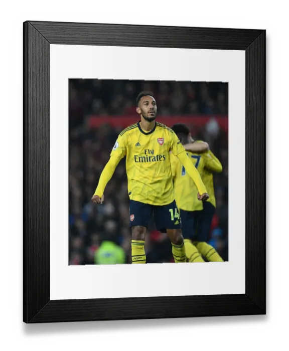 Framed Print : Aubameyang's Dramatic Winner: Manchester United vs. Arsenal, Premier League 2019-20 Framed Print : Aubameyang's Dramatic Winner: Manchester United vs. Arsenal, Premier League 2019-20