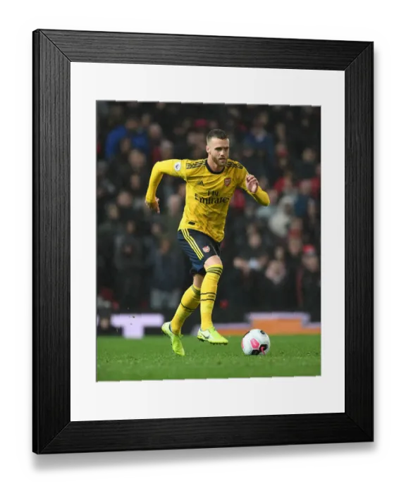 Framed Print : Calum Chambers vs Manchester United: A Premier League Showdown at Old Trafford (2019-20)