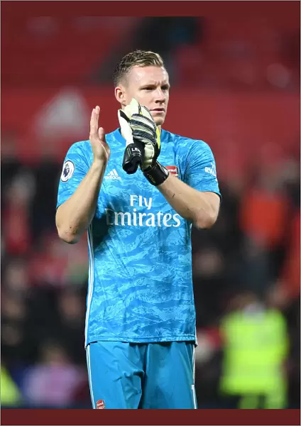 Arsenal's Bernd Leno Applauding Fans after Manchester United Clash (2019-20)