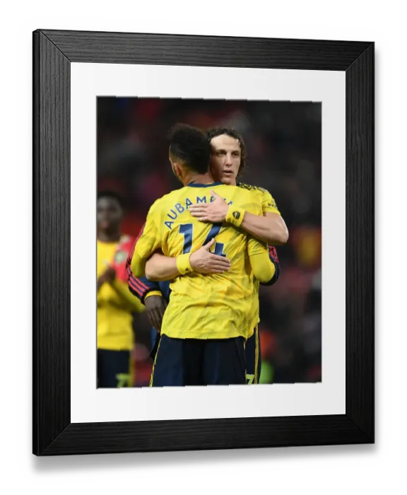 Framed Print : Arsenal's Aubameyang Scores Dramatic Winner Against Manchester United