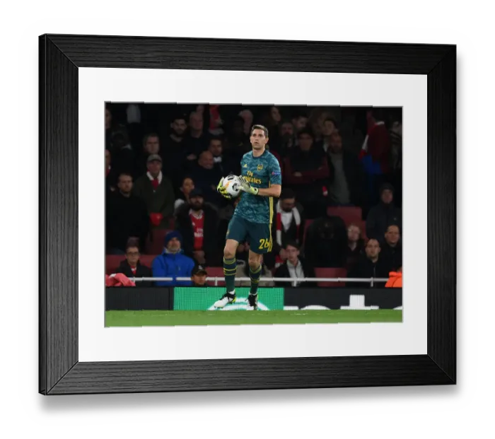 Framed Print : Arsenal FC vs Standard Liege: Emiliano Martinez in Action - UEFA Europa League 2019-20