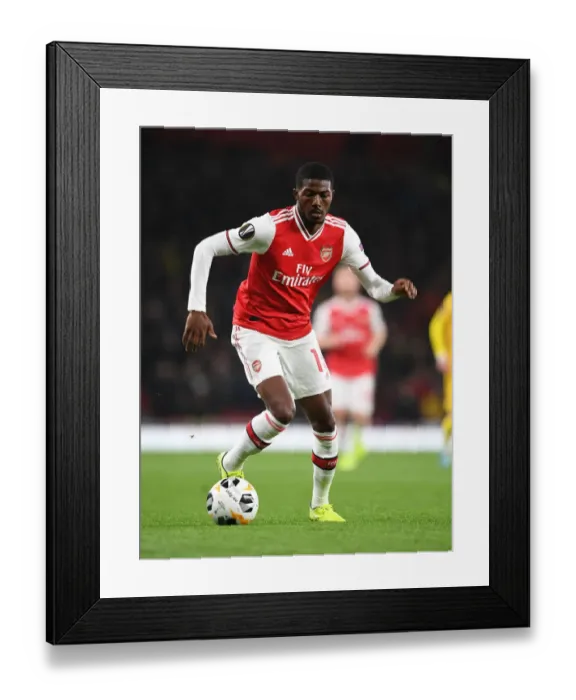 Framed Print : Arsenal's Ainsley Maitland-Niles in Action during UEFA Europa League Match against Standard Liege
