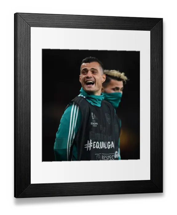 Framed Print : Arsenal's Xhaka Substitution: Arsenal FC vs. Standard Liege, UEFA Europa League 2019-20 Framed Print : Arsenal's Xhaka Substitution: Arsenal FC vs. Standard Liege, UEFA Europa League 2019-20