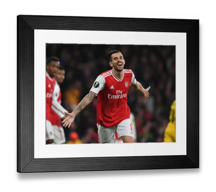 Framed Print : Dani Ceballos Scores His Fourth: Arsenal's Europa League Victory Over Standard Liege Framed Print : Dani Ceballos Scores His Fourth: Arsenal's Europa League Victory Over Standard Liege