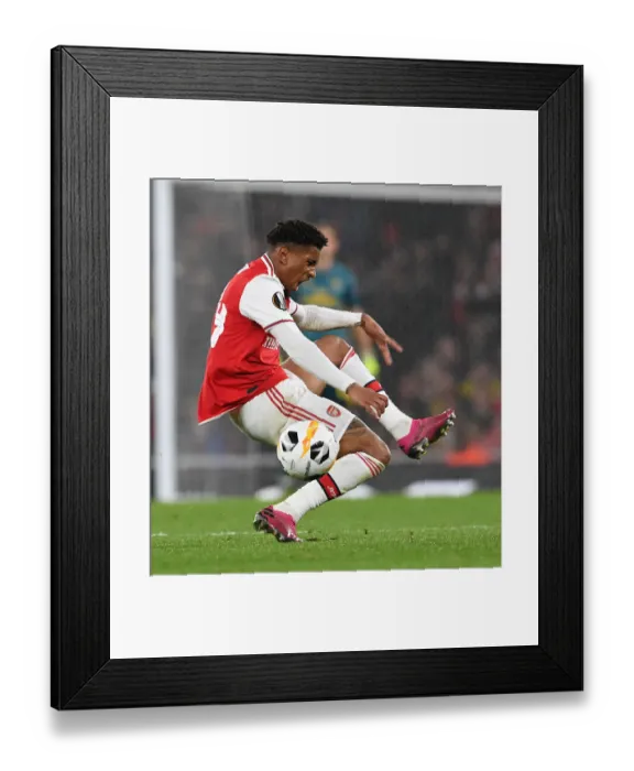 Framed Print : Arsenal's Nelson Stars: Europa League Victory over Standard Liege Framed Print : Arsenal's Nelson Stars: Europa League Victory over Standard Liege
