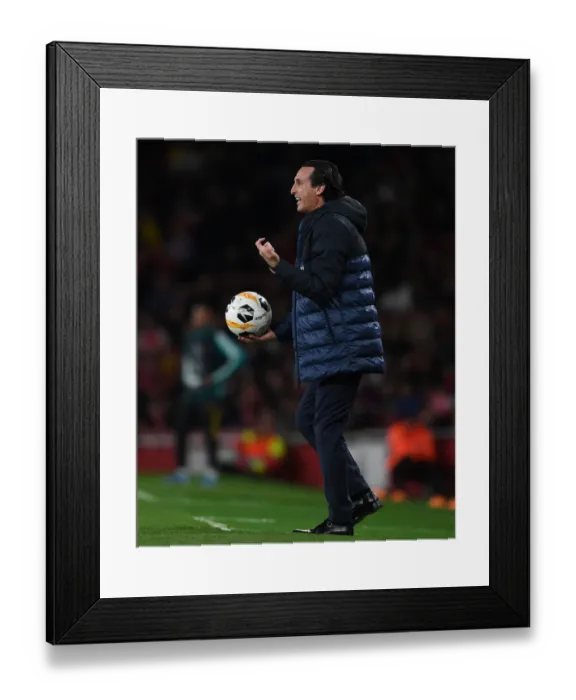 Framed Print : Unai Emery Leads Arsenal in Europa League Clash against Standard Liege