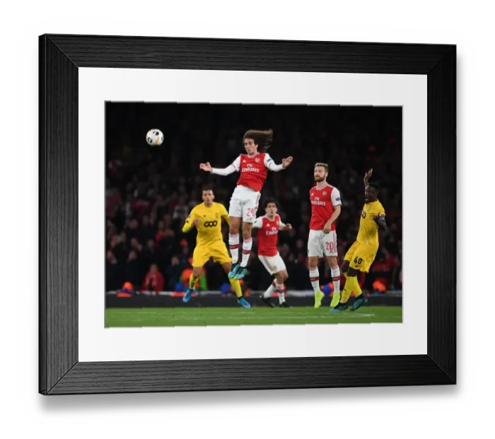 Framed Print : Matteo Guendouzi: Arsenal's Europa League Battle - Arsenal vs. Standard Liege (2019-20)