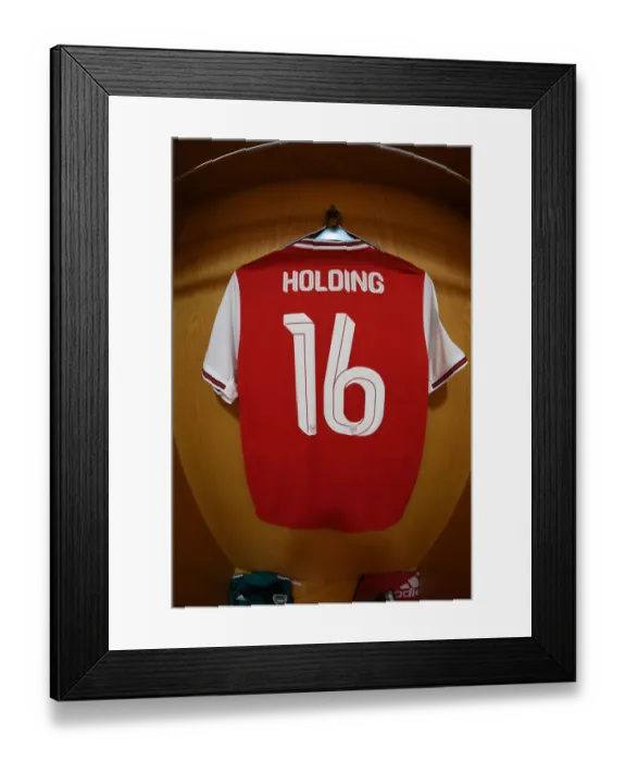 Framed Print : Arsenal FC: Pre-Match Rituals vs Standard Liege, UEFA Europa League (2019-20)