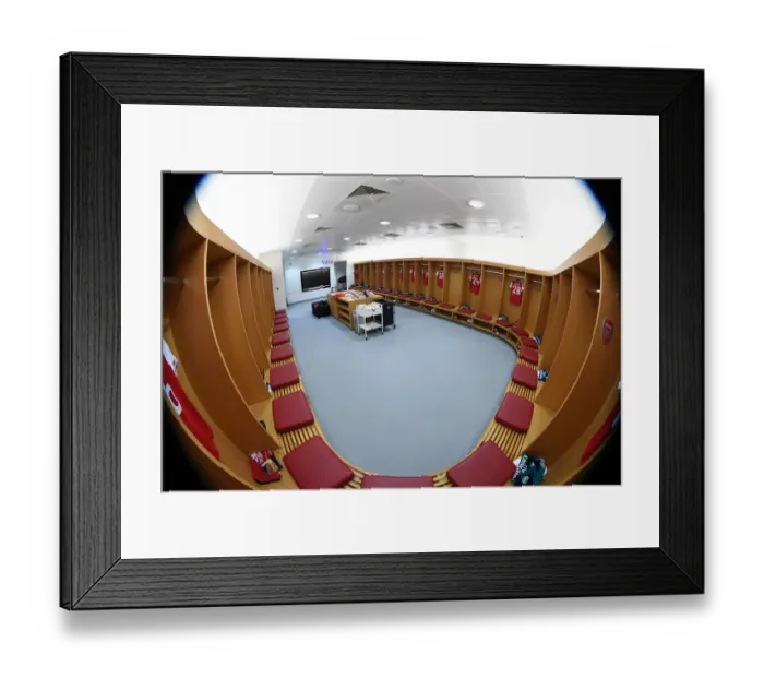 Framed Print : Arsenal FC: Unity in the Huddle - Pre-Match Moment, UEFA Europa League 2019-20