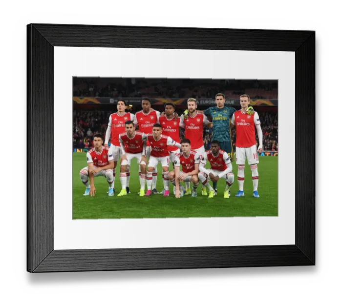Framed Print : Arsenal FC vs Standard Liege: UEFA Europa League Showdown at Emirates Stadium