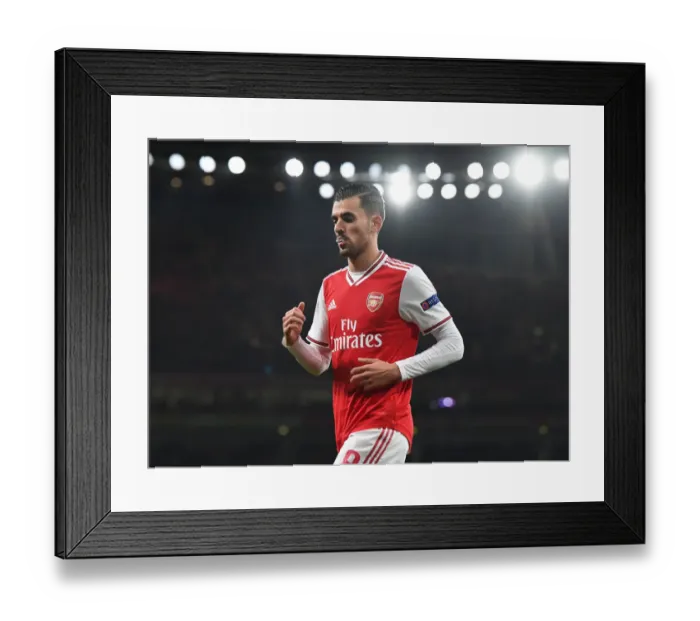 Framed Print : Dani Ceballos in Action: Arsenal vs Standard Liege, Europa League 2019-20