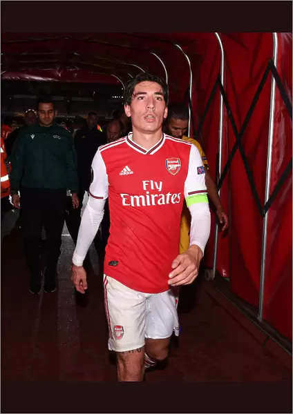 Arsenal's Hector Bellerin Post-Match at Emirates Stadium after Arsenal FC vs Standard Liege, UEFA Europa League 2019-20