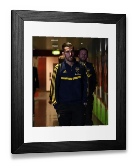 Framed Print : Arsenal FC vs Standard Liege: Dani Ceballos Pre-Match, UEFA Europa League 2019-20