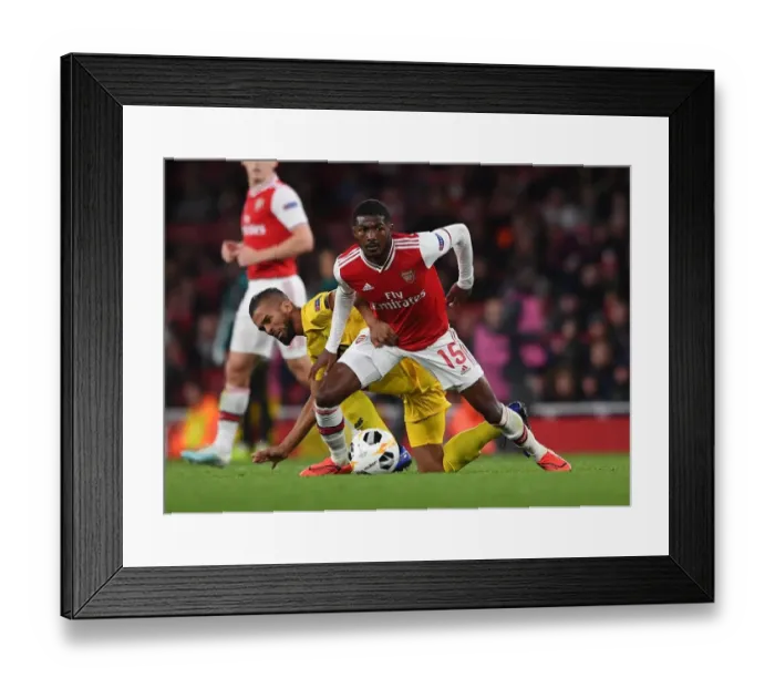 Framed Print : Arsenal Under Pressure: A Battle of Wits - Maitland-Niles vs. Carcela Framed Print : Arsenal Under Pressure: A Battle of Wits - Maitland-Niles vs. Carcela