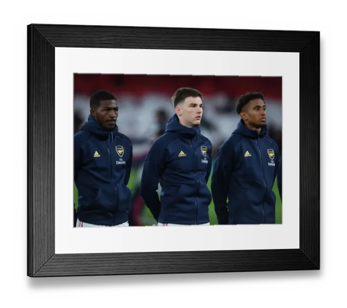 Framed Print : Arsenal FC: United in Pre-Match Huddle before Battle against Standard Liege, UEFA Europa League 2019-20 Framed Print : Arsenal FC: United in Pre-Match Huddle before Battle against Standard Liege, UEFA Europa League 2019-20
