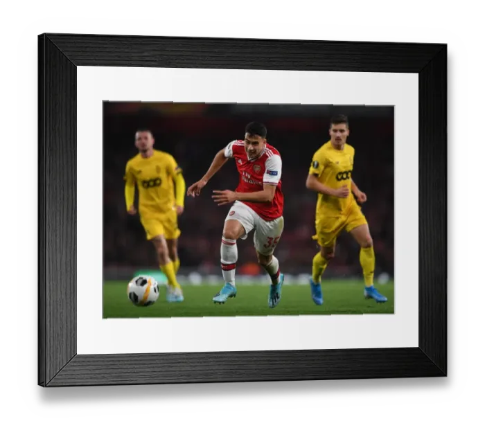 Framed Print : Martinelli's Europa League Debut: Arsenal Star Shines Against Standard Liege Framed Print : Martinelli's Europa League Debut: Arsenal Star Shines Against Standard Liege