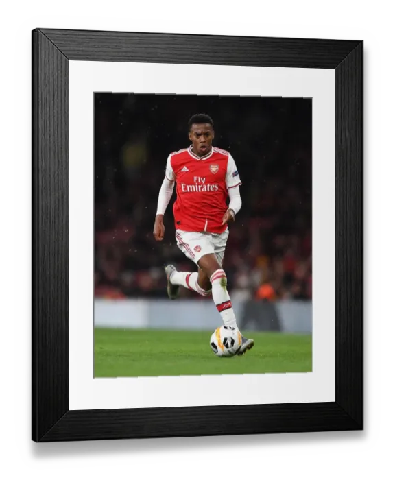 Framed Print : Arsenal's Joe Willock Shines in Europa League Clash Against Standard Liege Framed Print : Arsenal's Joe Willock Shines in Europa League Clash Against Standard Liege