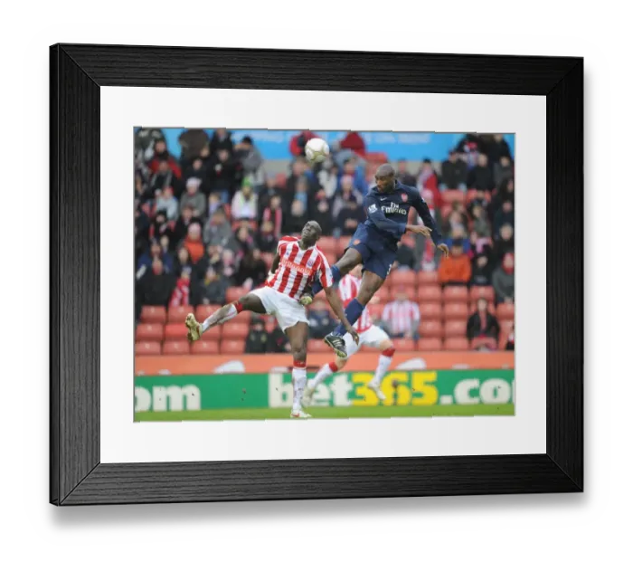 Framed Print : Sol Campbell vs. Mamady Sidibe: A Clash in the FA Cup Fourth Round at Stoke's Britannia Stadium (Arsenal 1-3 Stoke, 2010) Framed Print : Sol Campbell vs. Mamady Sidibe: A Clash in the FA Cup Fourth Round at Stoke's Britannia Stadium (Arsenal 1-3 Stoke, 2010)