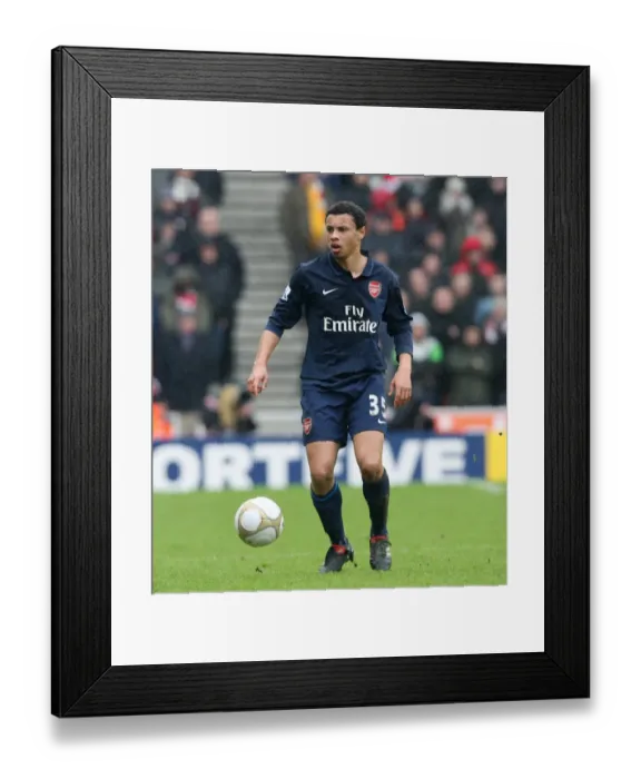 Framed Print : Determined Coquelin's Performance: Arsenal's FA Cup 4th Round Defeat at Stoke City (2010)