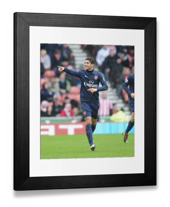 Framed Print : Denilson celebrates scoring the Arsenal goal. Stoke City 3: 1 Arsenal, FA Cup 4th round Framed Print : Denilson celebrates scoring the Arsenal goal. Stoke City 3: 1 Arsenal, FA Cup 4th round