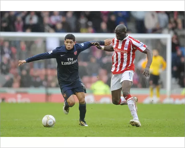 Denilson (Arsenal) Mamady Sidibe (Stoke). Stoke City 3: 1 Arsenal, FA Cup 4th round