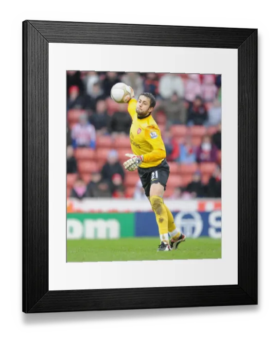 Framed Print : Lucasz Fabianski (Arsenal). Stoke City 3: 1 Arsenal, FA Cup 4th round, The Britannia Stadium Framed Print : Lucasz Fabianski (Arsenal). Stoke City 3: 1 Arsenal, FA Cup 4th round, The Britannia Stadium