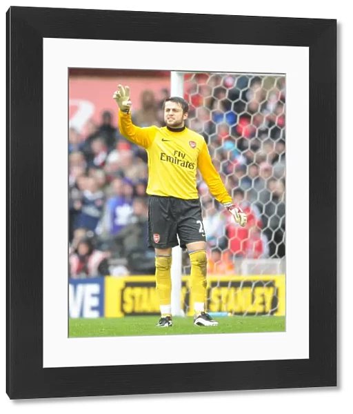 Lucas Fabianski (Arsenal). Stoke City 3: 1 Arsenal, FA Cup 4th round, The Britannia Stadium