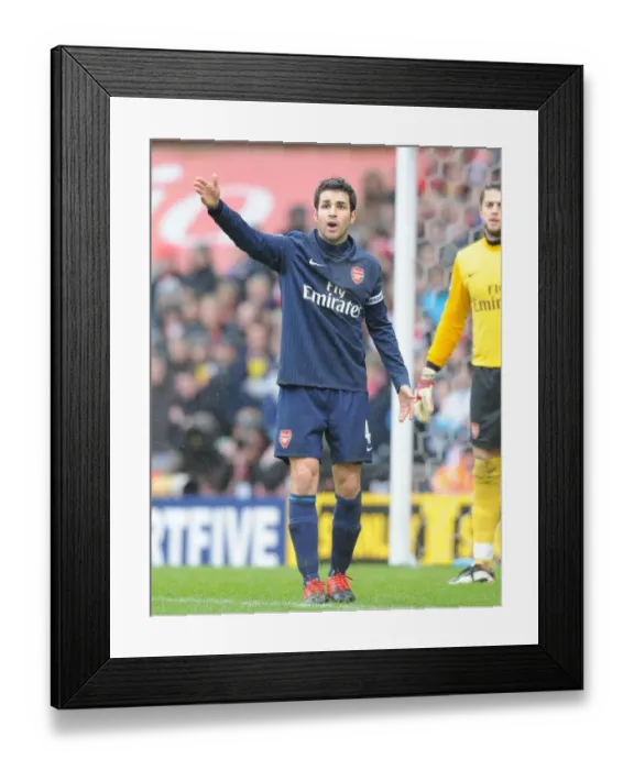 Framed Print : Cesc Fabregas FA Cup Heartbreak: Arsenal vs. Stoke City 3-1 (The Britannia Stadium, 2010)