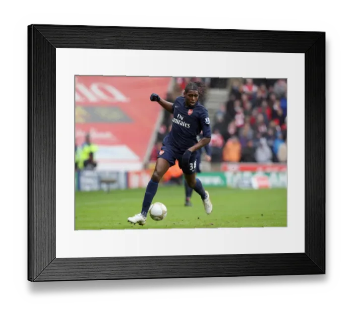 Framed Print : Jay Emmanuel-Thomas (Arsenal). Stoke City 3: 1 Arsenal. FA Cup 4th Round Framed Print : Jay Emmanuel-Thomas (Arsenal). Stoke City 3: 1 Arsenal. FA Cup 4th Round