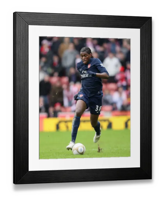Framed Print : Jay Emmanuel-Thomas FA Cup Shock: Stoke City 3-1 Arsenal (2010)