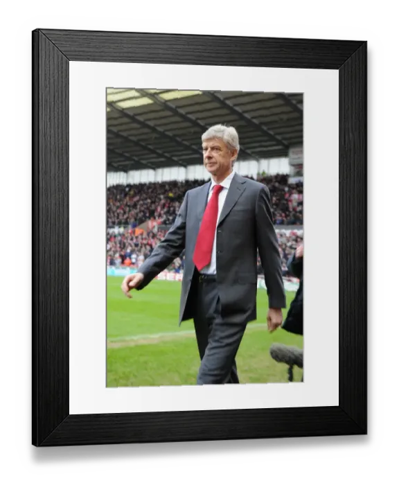 Framed Print : Arsenal manager Arsene Wenger. Stoke City 3: 1 Arsenal, FA Cup 4th round Framed Print : Arsenal manager Arsene Wenger. Stoke City 3: 1 Arsenal, FA Cup 4th round