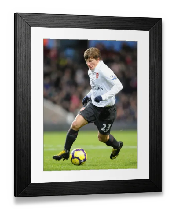 Framed Print : Andrey Arshavin (Arsenal). Aston Villa 0: 0 Arsenal. Barclays Premier League Framed Print : Andrey Arshavin (Arsenal). Aston Villa 0: 0 Arsenal. Barclays Premier League