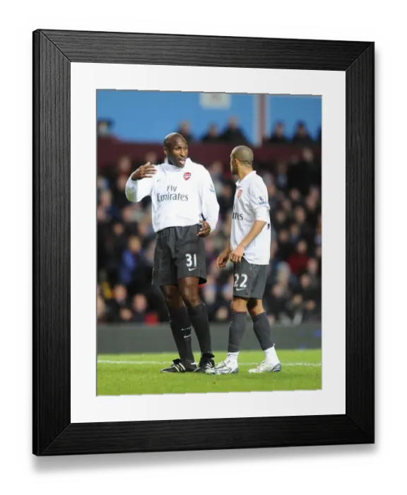 Framed Print : Silent Stalemate: Sol Campbell and Gael Clichy at Villa Park - Arsenal's Unbeaten Run Continues (0:0) Framed Print : Silent Stalemate: Sol Campbell and Gael Clichy at Villa Park - Arsenal's Unbeaten Run Continues (0:0)
