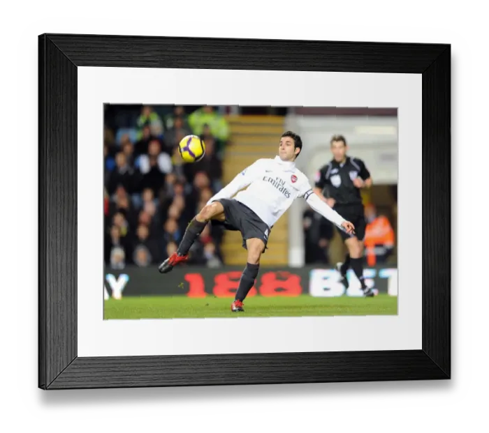 Framed Print : Cesc Fabregas (Arsenal). Aston Villa 0: 0 Arsenal. Barclays Premier League Framed Print : Cesc Fabregas (Arsenal). Aston Villa 0: 0 Arsenal. Barclays Premier League