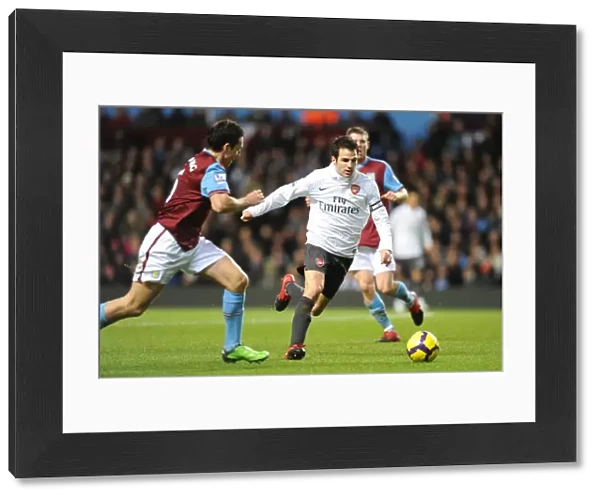 Cesc Fabregas (Arsenal) Stewart Downing (Villa). Aston Villa 0: 0 Arsenal