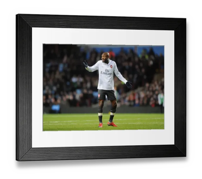 Framed Print : William Gallas: Stalemate at Villa Park - Arsenal vs Aston Villa, Barclays Premier League, 2010