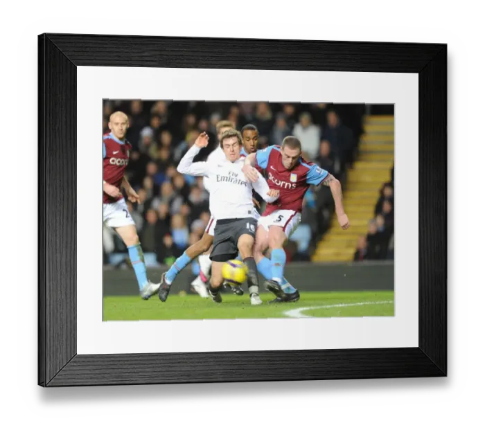 Framed Print : Ramsey vs. Dunne: Stalemate at Villa Park - Arsenal vs. Aston Villa, Barclays Premier League, 2010 Framed Print : Ramsey vs. Dunne: Stalemate at Villa Park - Arsenal vs. Aston Villa, Barclays Premier League, 2010