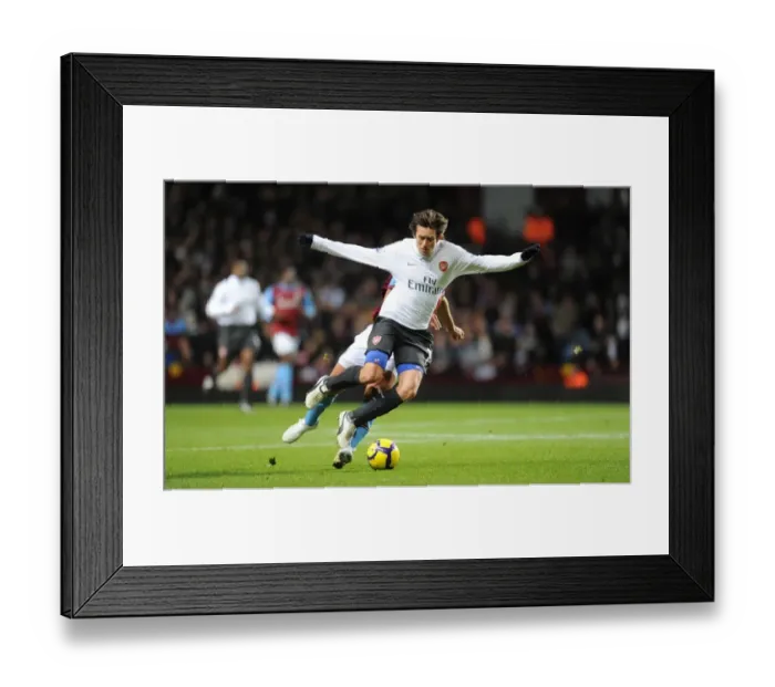 Framed Print : Rosicky vs. Petrov: A Battle of Midfield Maestros in the 0-0 Stalemate at Villa Park, Premier League 2010 Framed Print : Rosicky vs. Petrov: A Battle of Midfield Maestros in the 0-0 Stalemate at Villa Park, Premier League 2010