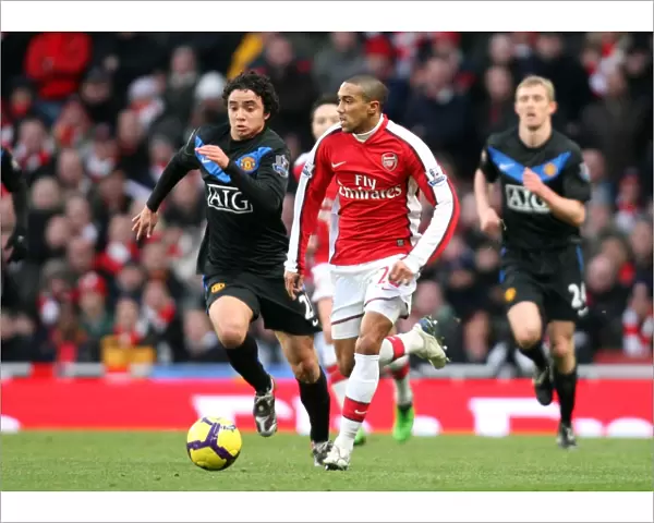 Gael Clichy (Arsenal) Rafael Da Silva (Man Utd). Arsenal 1: 3 Manchester United