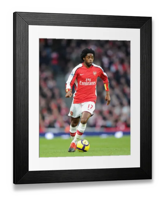 Framed Print : Alex Song (Arsenal). Arsenal 1: 3 Manchester United, Barclays Premier League Framed Print : Alex Song (Arsenal). Arsenal 1: 3 Manchester United, Barclays Premier League