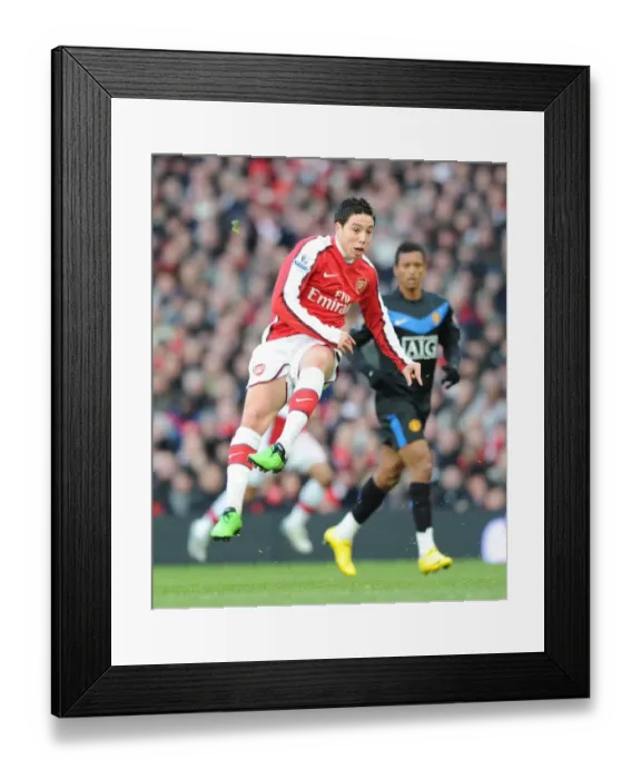 Framed Print : Samir Nasri (Arsenal). Arsenal 1: 3 Manchester United, Barclays Premier League Framed Print : Samir Nasri (Arsenal). Arsenal 1: 3 Manchester United, Barclays Premier League