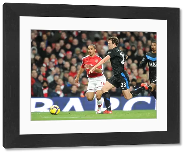 Theo Walcott (Arsenal) Jonny Evans (Man United). Arsenal 1: 3 Manchester United