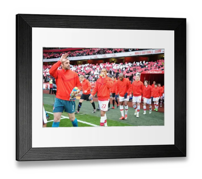 Framed Print : Manuel Almunia (Arsenal). Arsenal 1: 3 Manchester United, Barclays Premier League