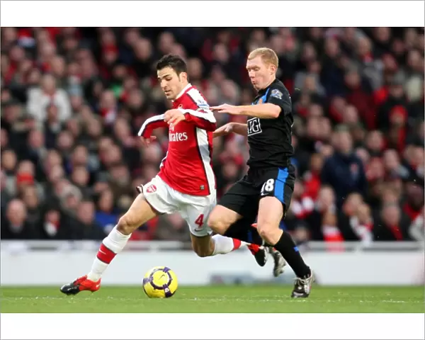Cesc Fabregas (Arsenal) Paul Scholes (Man Utd). Arsenal 1: 3 Manchester United