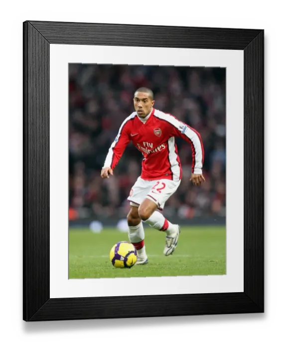 Framed Print : Gael Clichy (Arsenal). Arsenal 1: 3 Manchester United. Barclays Premier League Framed Print : Gael Clichy (Arsenal). Arsenal 1: 3 Manchester United. Barclays Premier League