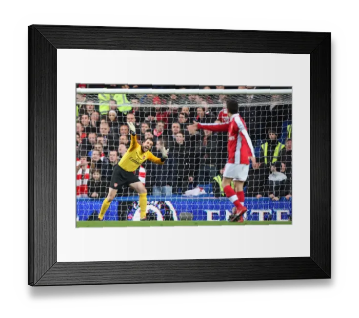 Framed Print : Manuel Almunia's Disappointing Performance: Chelsea 2-0 Arsenal, Barclays Premier League (2010)
