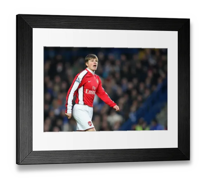Framed Print : Andrey Arshavin (Arsenal). Chelsea 2: 0 Arsenal. Barclays Premier League Framed Print : Andrey Arshavin (Arsenal). Chelsea 2: 0 Arsenal. Barclays Premier League